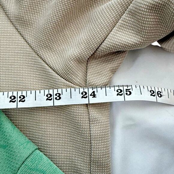 Tommy Bahama Lot (2) S/S Summer Polos Green Print & Tan Shirts XL X-Large - Picture 11 of 13